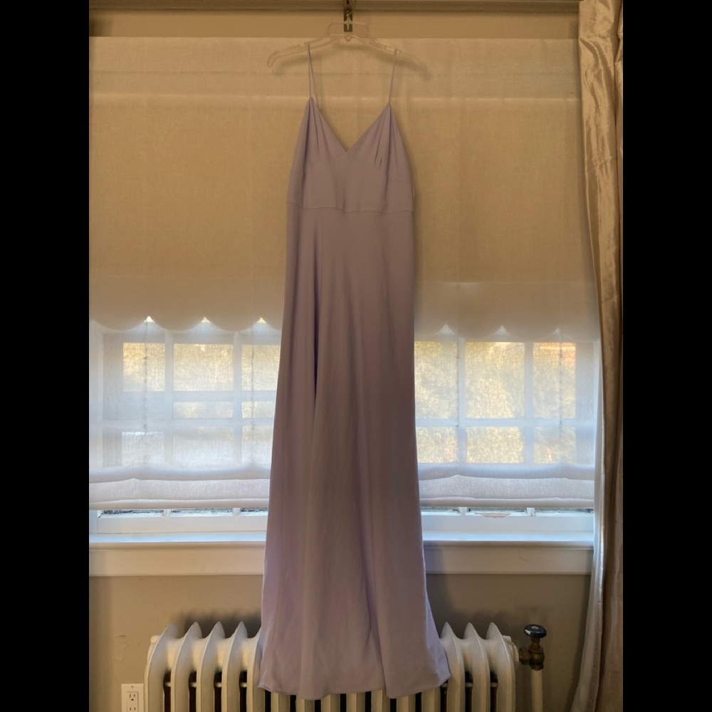 Lovely lavender floor length strappy dress